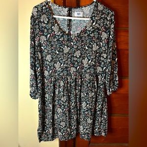 Rabbit Print 3/4 Sleeve Mini